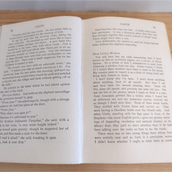 Vintage 1927 Caste By Cosmo Hamilton G.P. Putnams Sons Hardcover Book - Picture 8 of 11